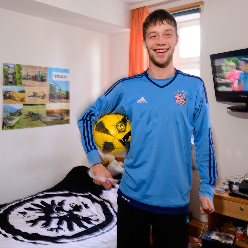 Fußballfan Wohnhaus Heckershausen