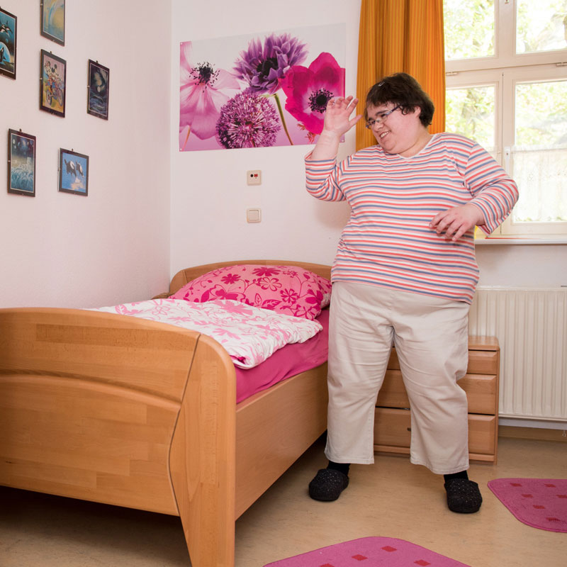 Zimmer Bewohnerin Wohnhaus Heckershausen